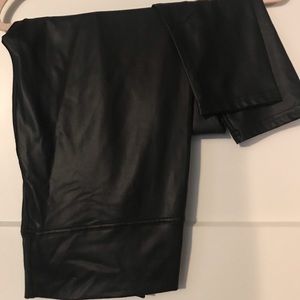 Agnes and Dora full length faux leather leggings